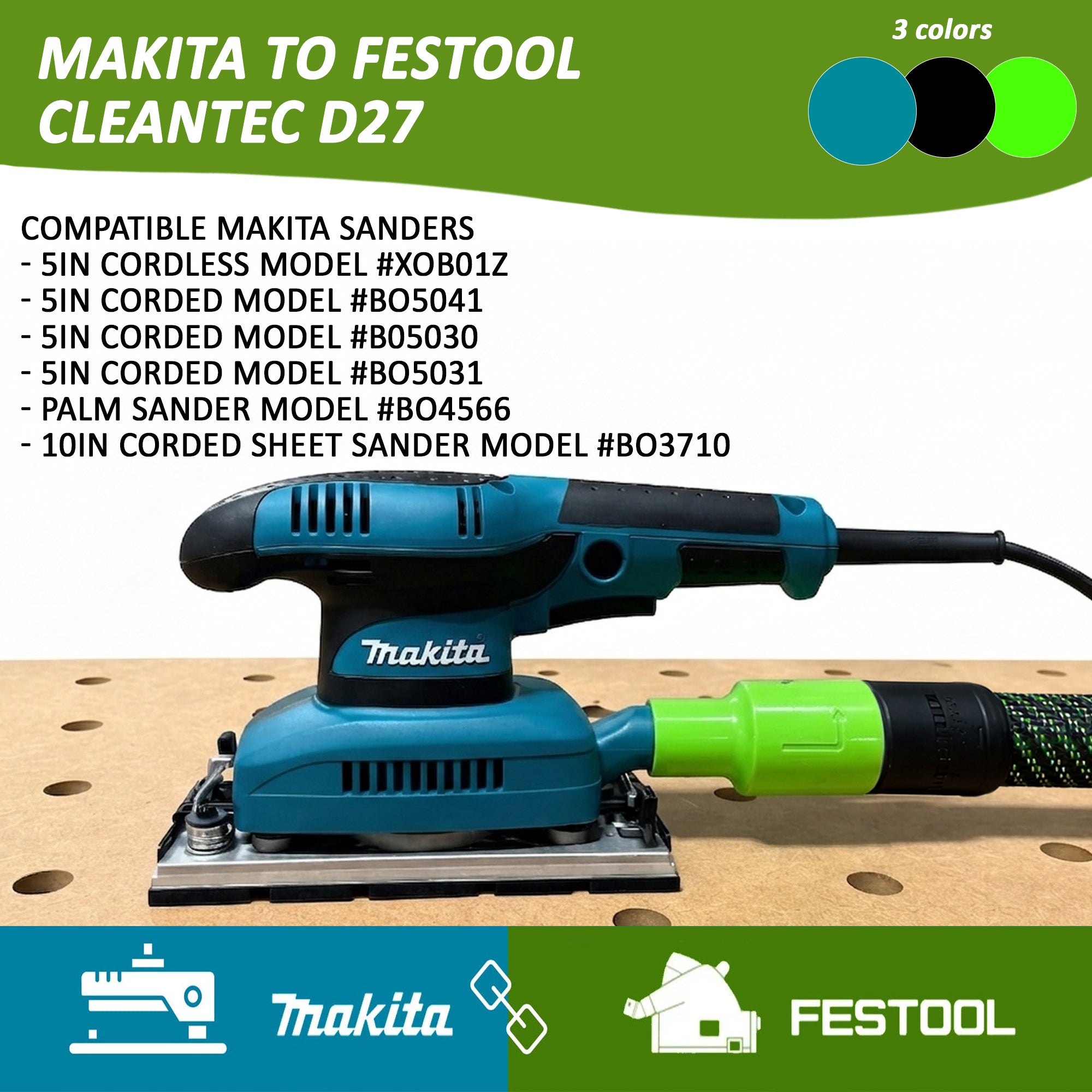 Makita To Festool Cleantec D27 Adaptor