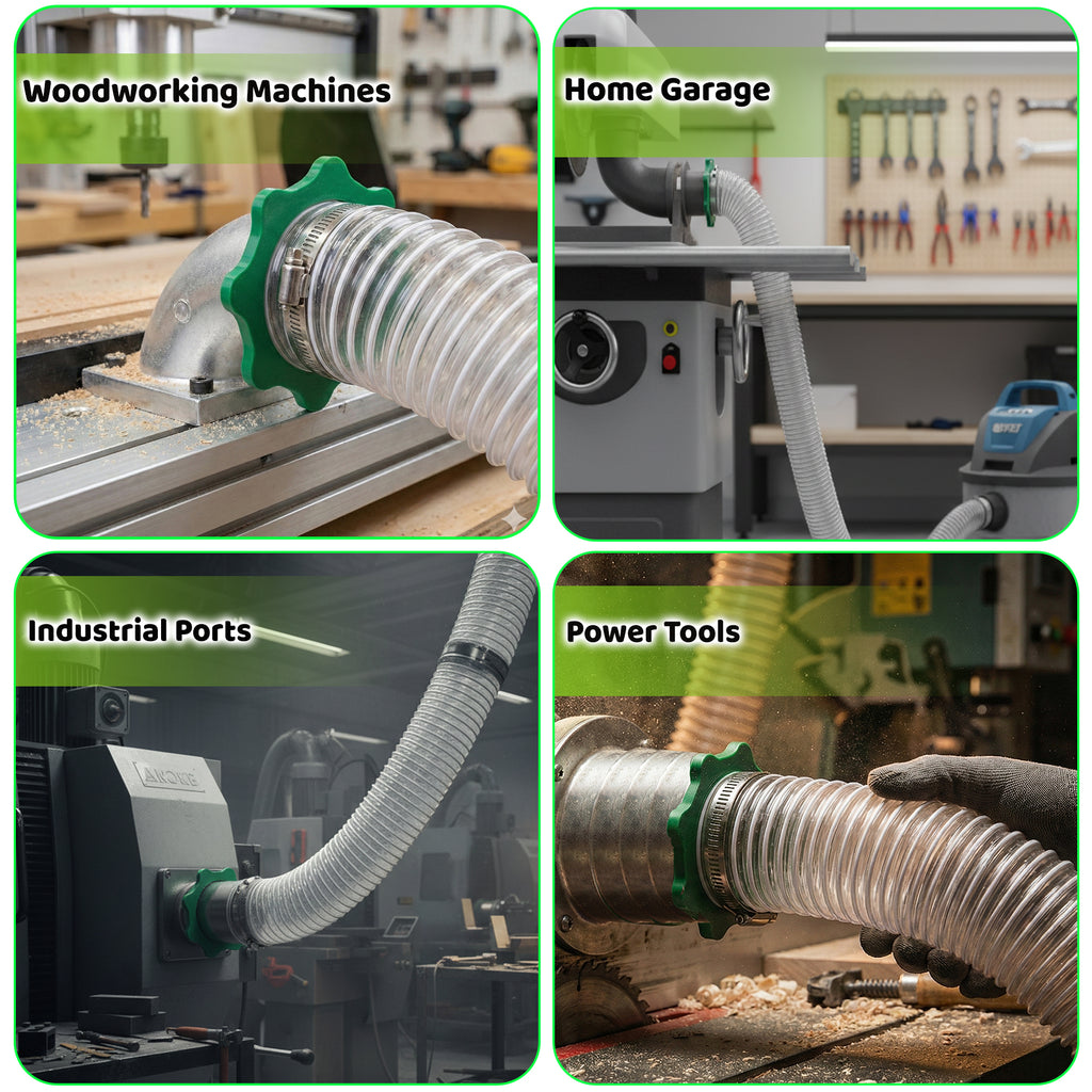 Magnetic Hose Adaptor for Dust Collector 100mm x 4.00 Inches