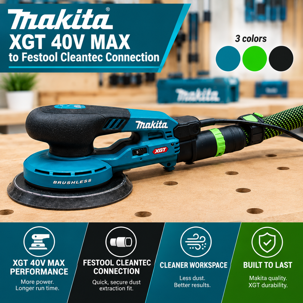 Maxita XGT to Festool Adapter – Dust Extractor Connector