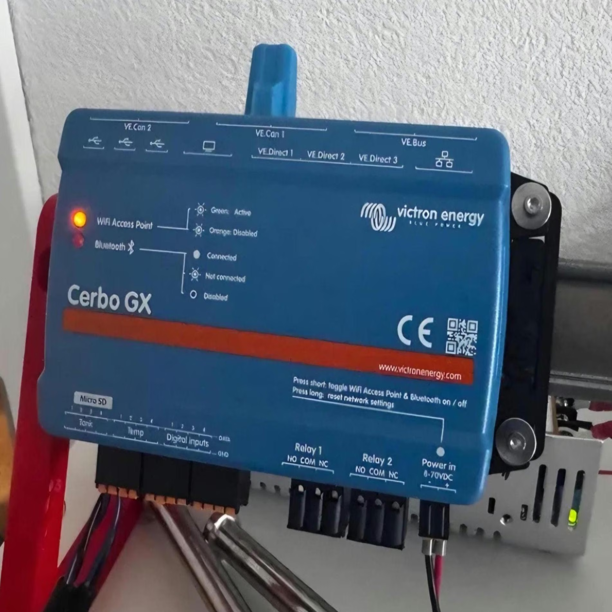 Cerbo GX DIN Rail Bracket Set