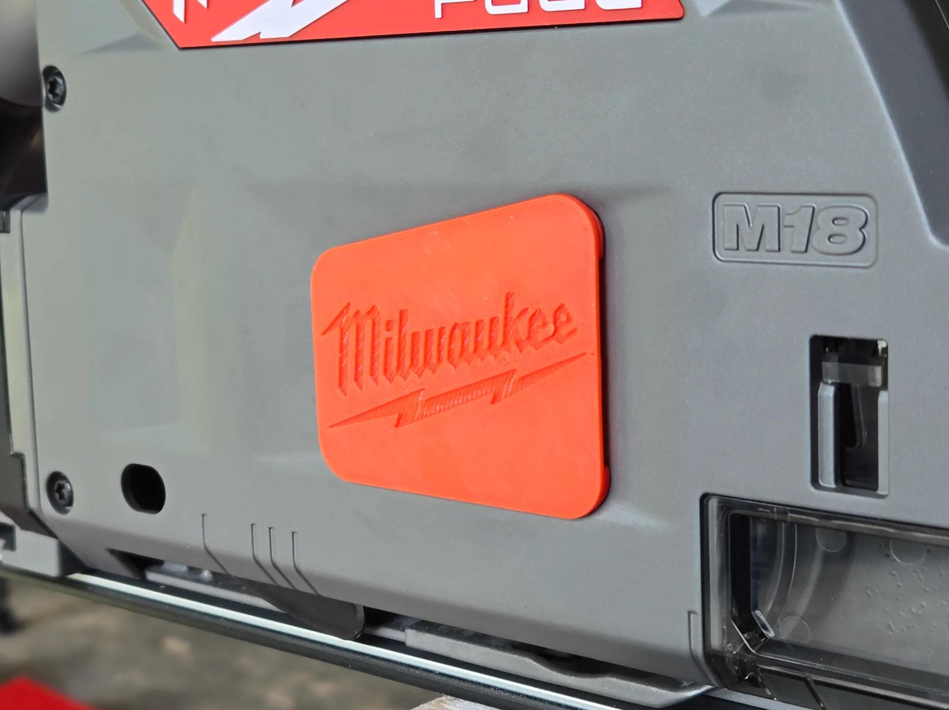 Milwaukee M18 Track Saw Arbor Cover - For Improved Dust Collection
