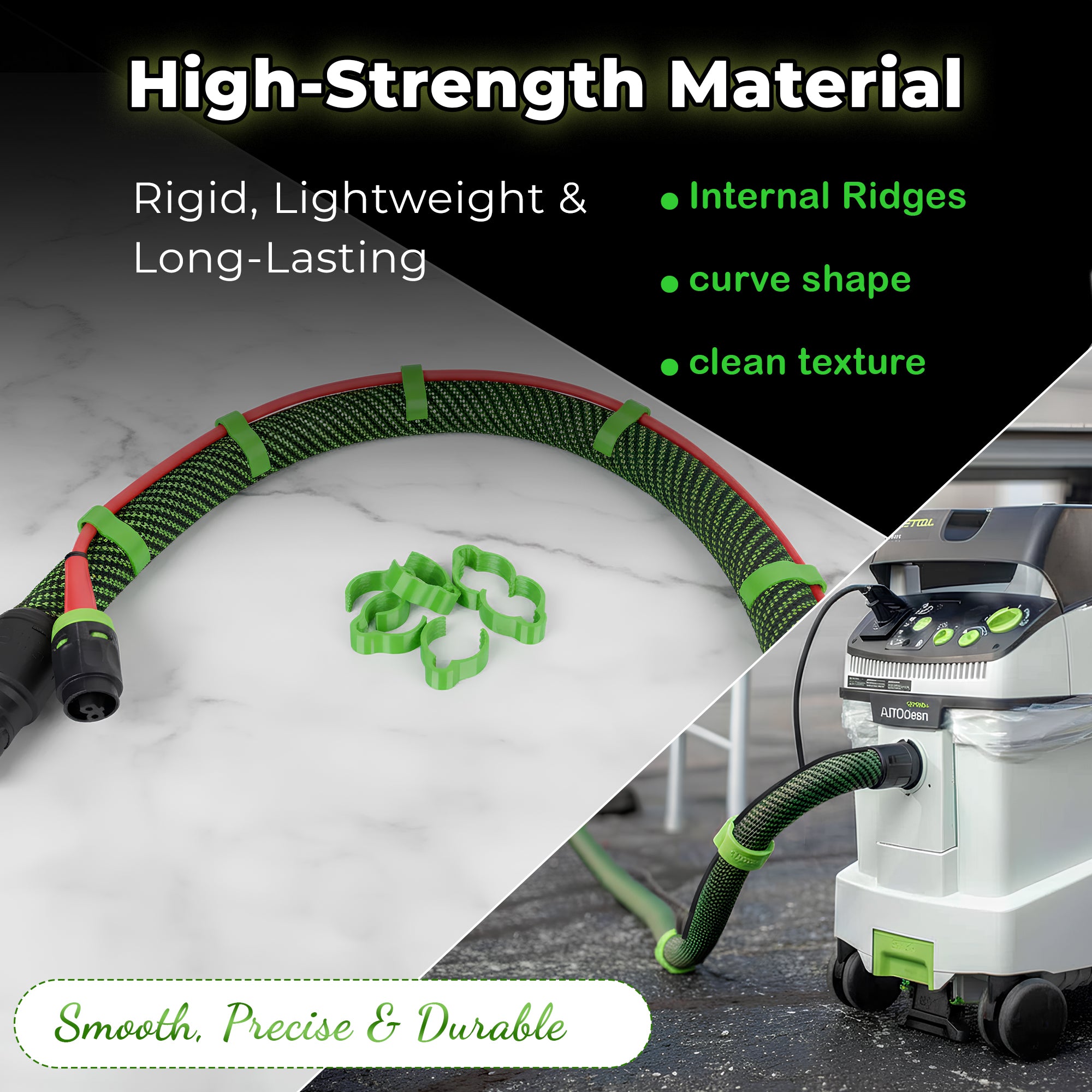 Dust Hose Clips Helical For Festool Vacuum D27 Hose Pack Of 10