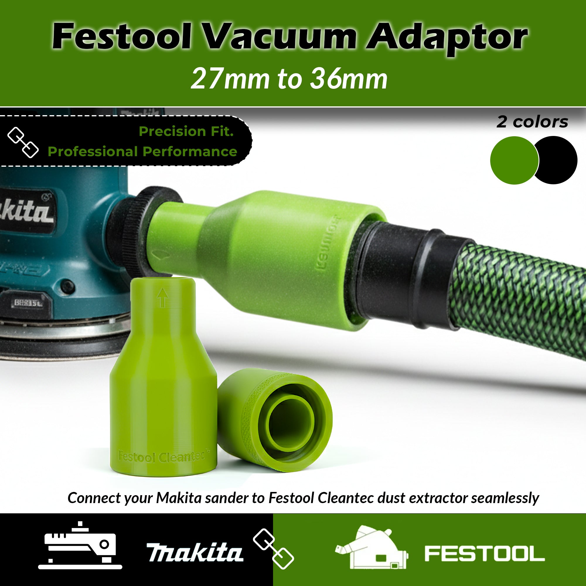 Festool ETS EC 125 to Makita vacuum