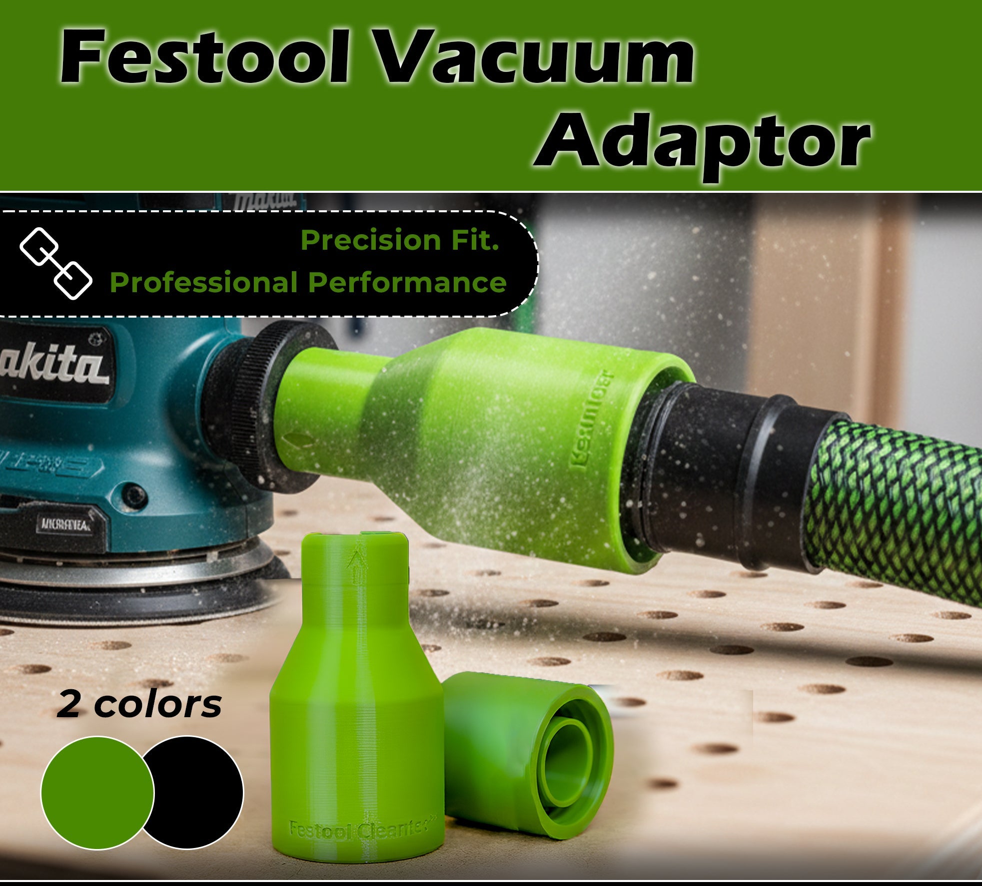 Festool ETS EC 125 to Makita vacuum