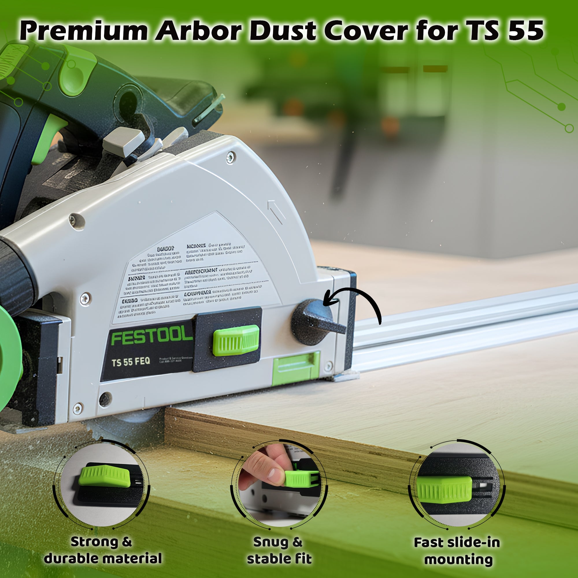 Festool arbor dust cover for the TS 55 FEQ and TS 55 REQ track saw