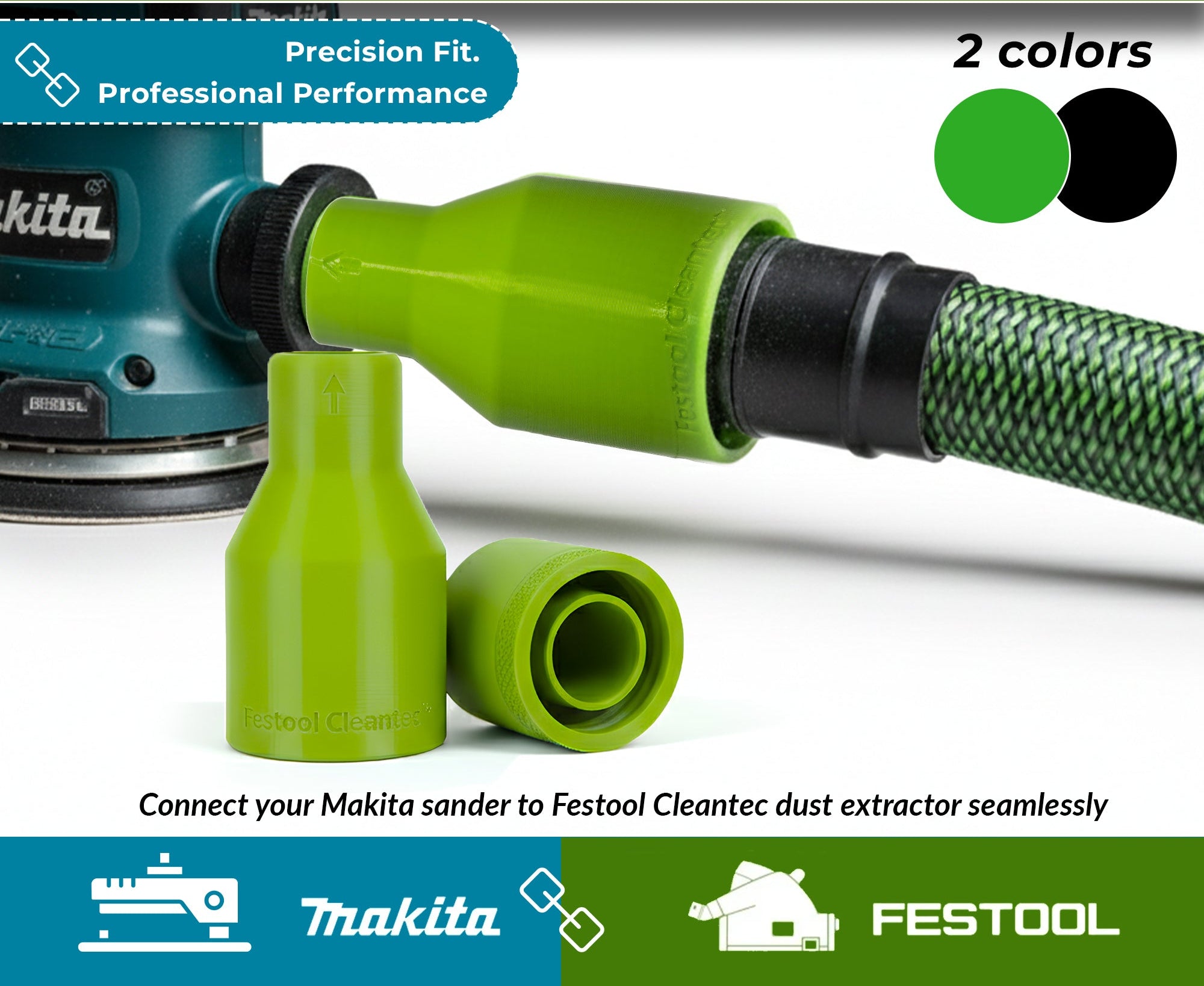 Festool ETS EC 125 to Makita vacuum