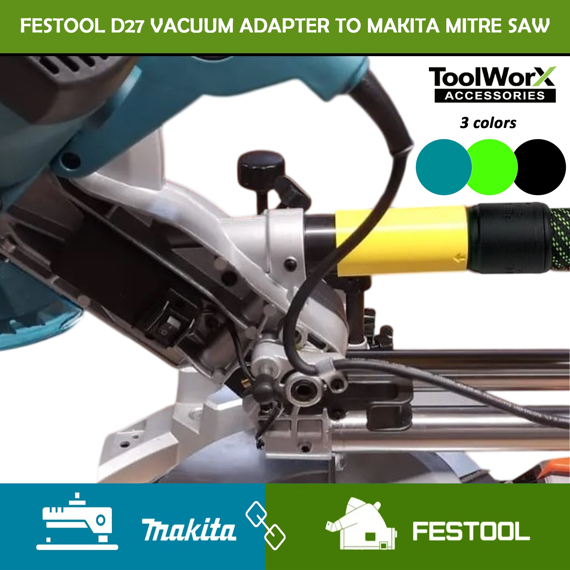 Festool D27 Vacuum Adapter for Makita Mitre Saw