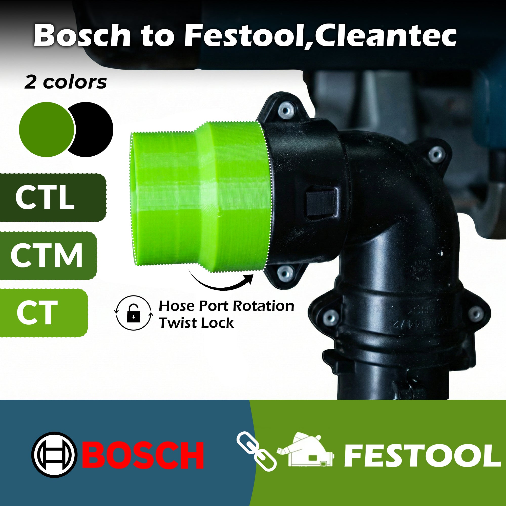 Bosch Adaptor  to Festool CLEANTEC (CTL,CTM,CT)