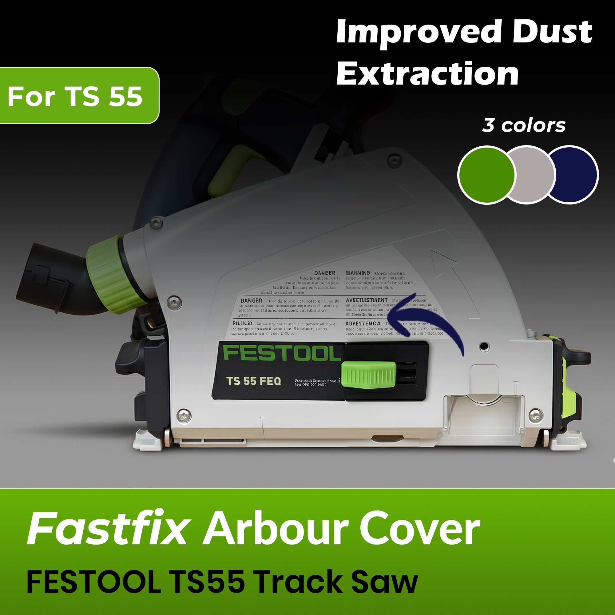 Festool arbor dust cover for the TS 55 FEQ and TS 55 REQ track saw