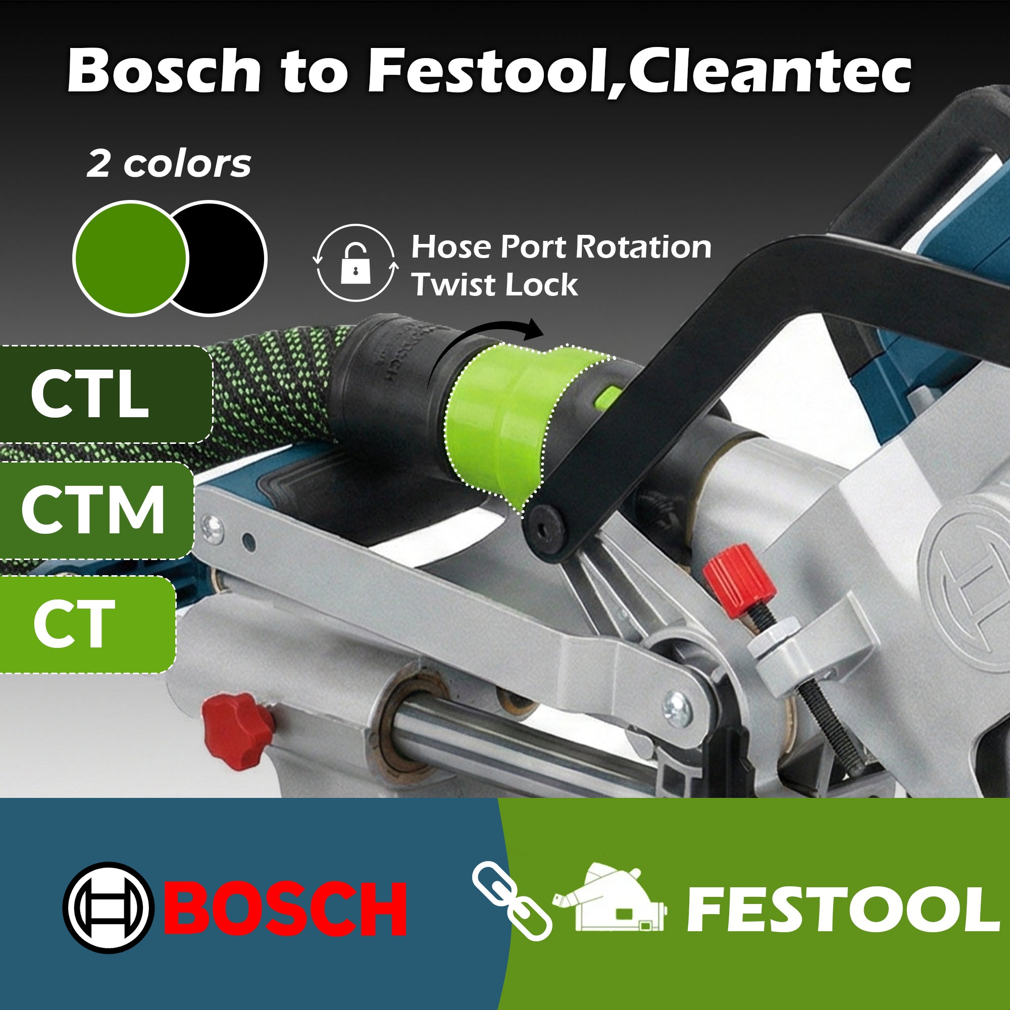 Bosch Adaptor  to Festool CLEANTEC (CTL,CTM,CT)