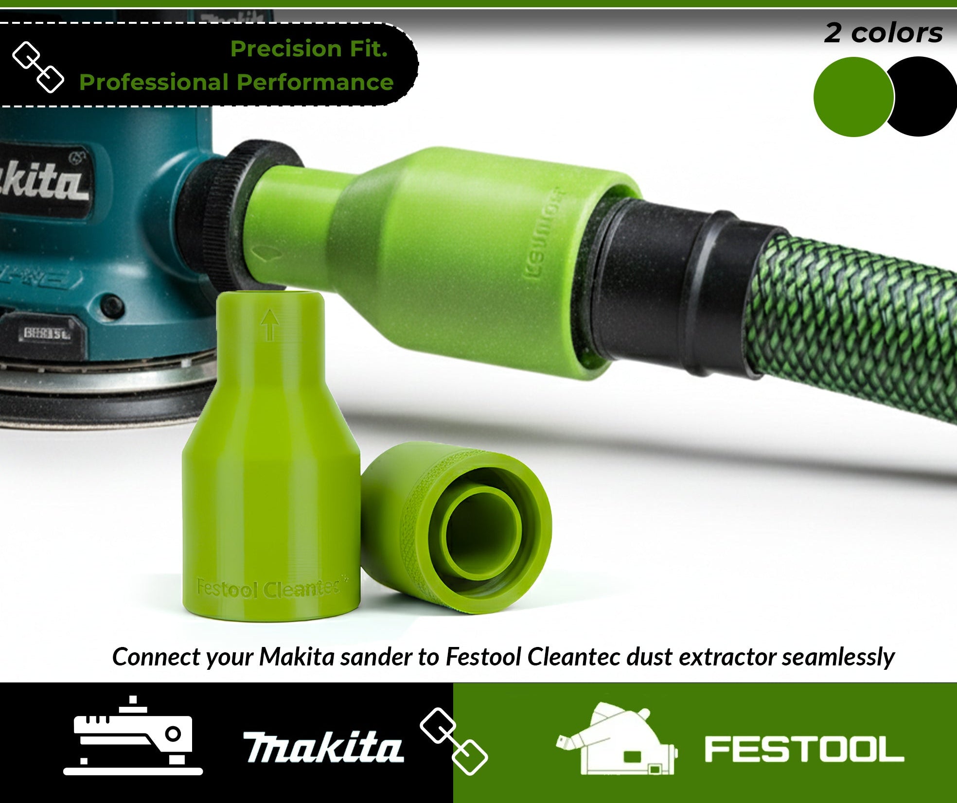 Festool ETS EC 125 to Makita vacuum